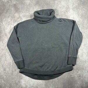 Athleta Women XS Gray Cowl Neck Sweatshirt Oversized Pullover Sweater Athleisure